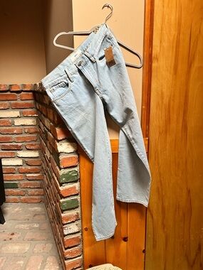 Vans Light Blue Straight-Leg Women's Jeans